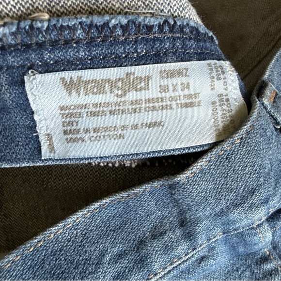 Wrangler Men’s 13MWZ Cowboy Cut Original Blue Jeans Size 38x34 - Picture 10 of 12